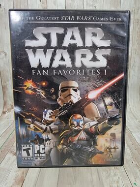 Star Wars Fan Favorites 1 PC CD-ROM 3 Disc. 2010 Commando Battlefront Games